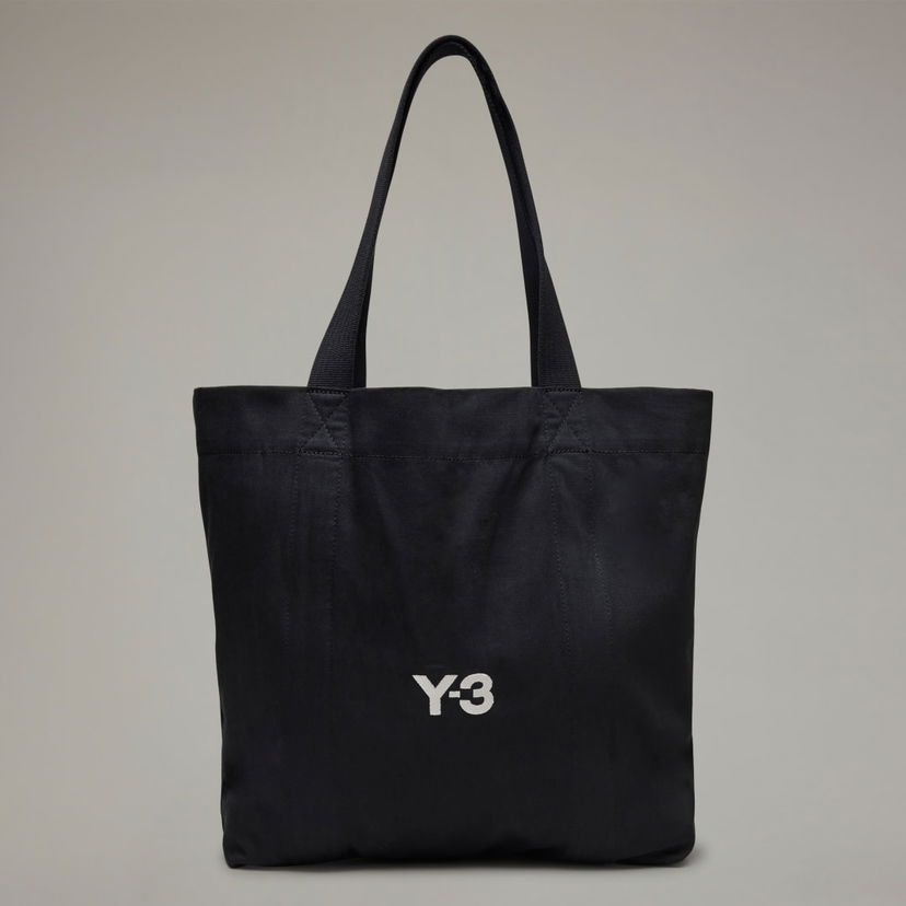 Голяма пазарска чанта Y-3 Canvas Tote Bag Черно | JJ3957