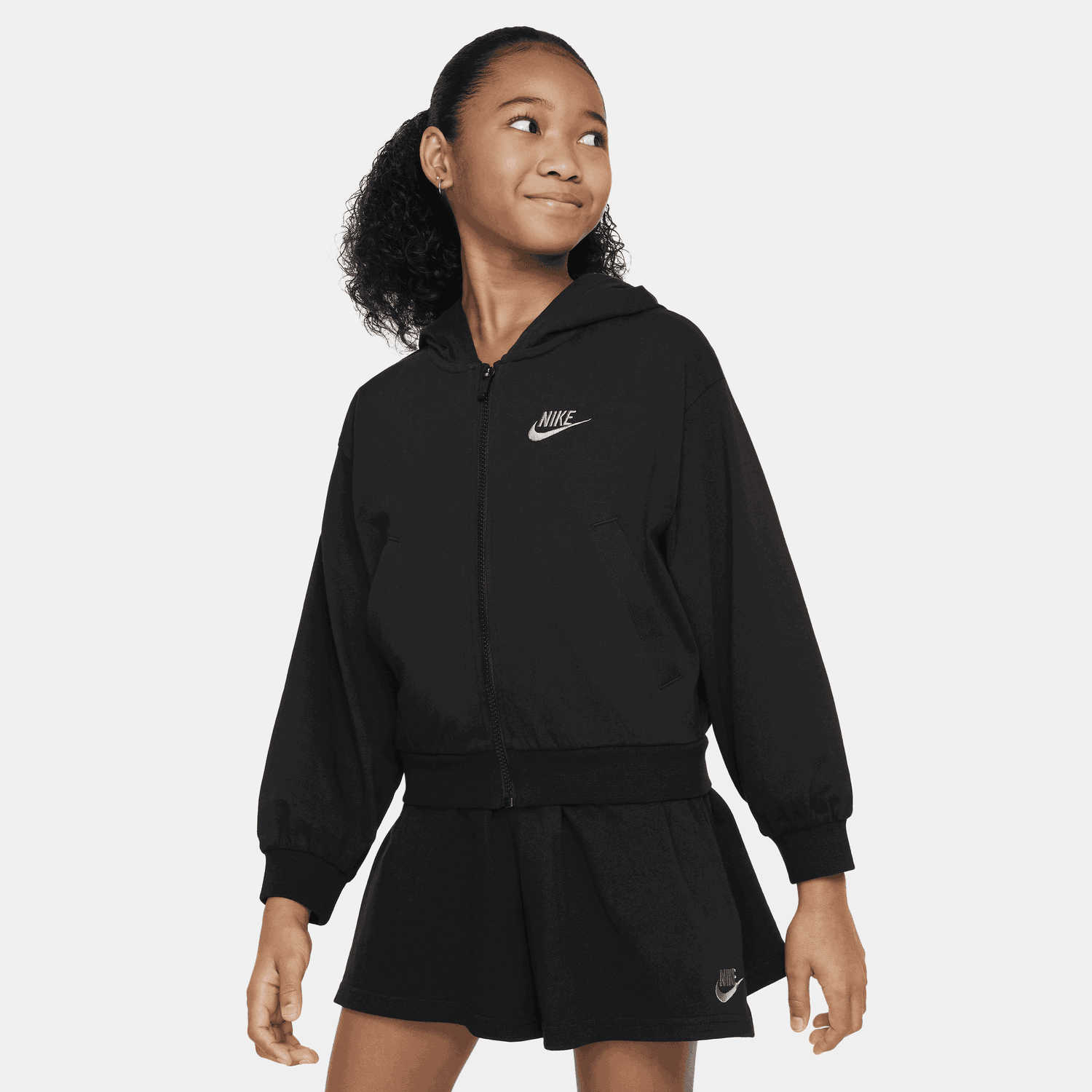 Суитчър Nike Sportswear Full-Zip Hoodie Черно | FN8595-010, 0
