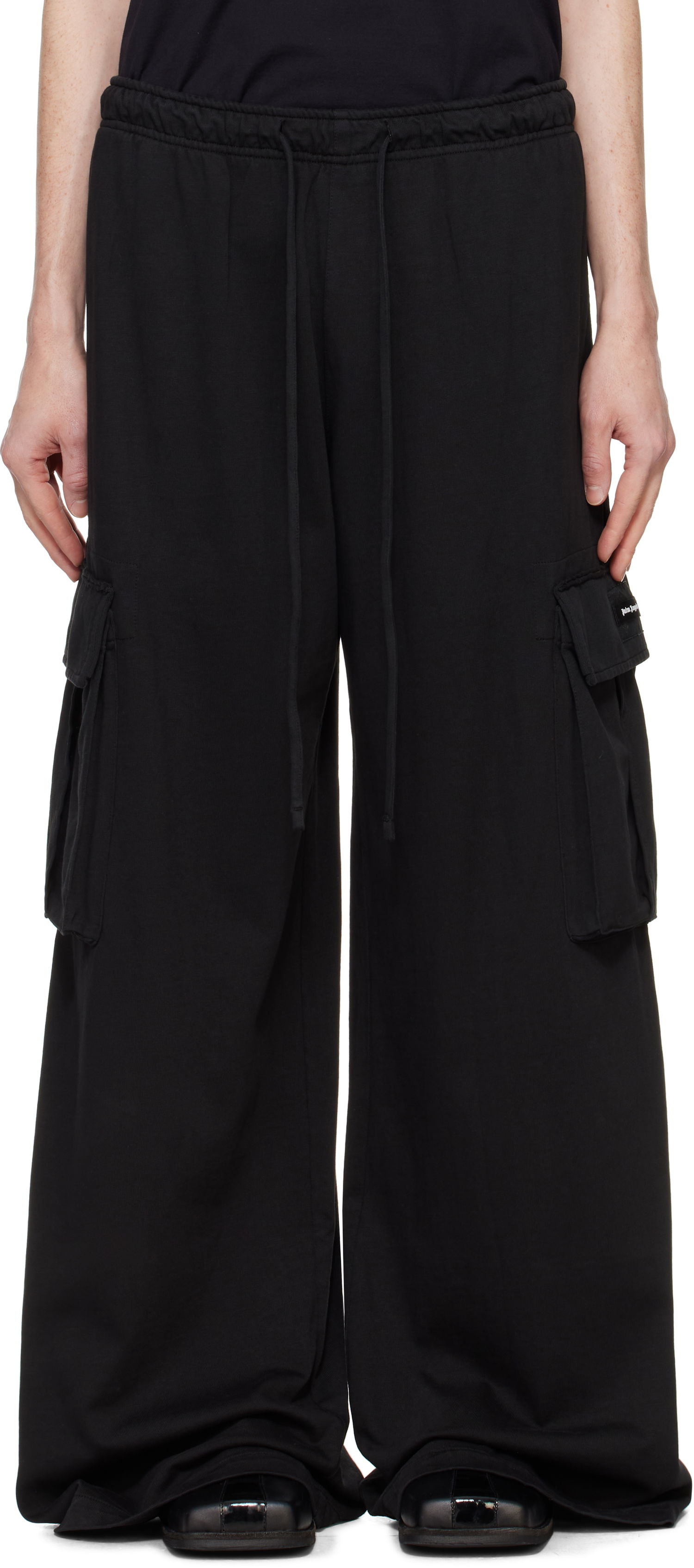 Карго панталони Palm Angels Cargo Pants With Pockets Черно | PMCF034F24FAB0011010, 0