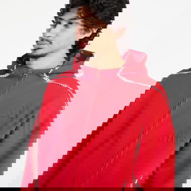 Суитчър adidas Originals ARTE Full-Zip Hoodie with Contrast Stitching Червено | KC9592, 3