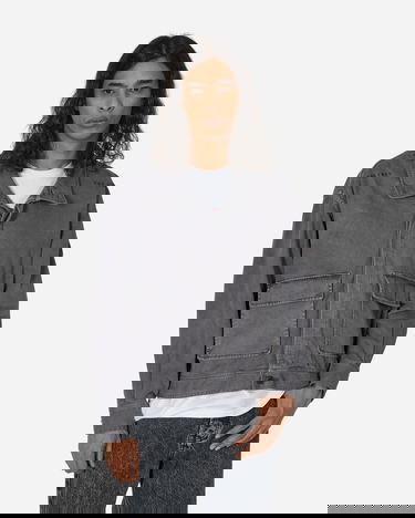 Яке Cav Empt Overdye Brushed Cotton Button Jacket Charcoal Сиво | CES25JK12 CHCL, 1