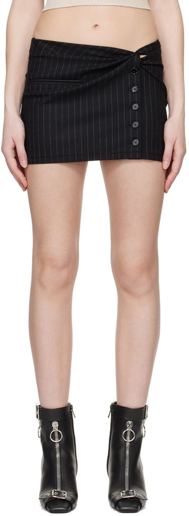 Пола Courrèges Twist Snaps Miniskirt Черно | 124CJU140WO0092, 0
