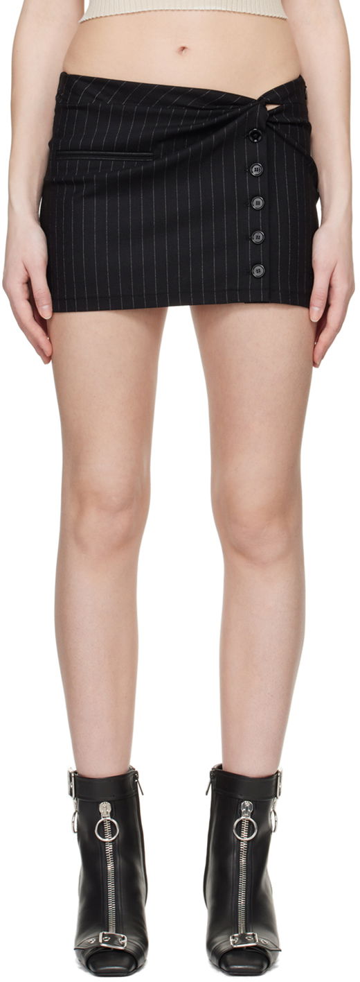 Пола Courrèges Twist Snaps Miniskirt Черно | 124CJU140WO0092