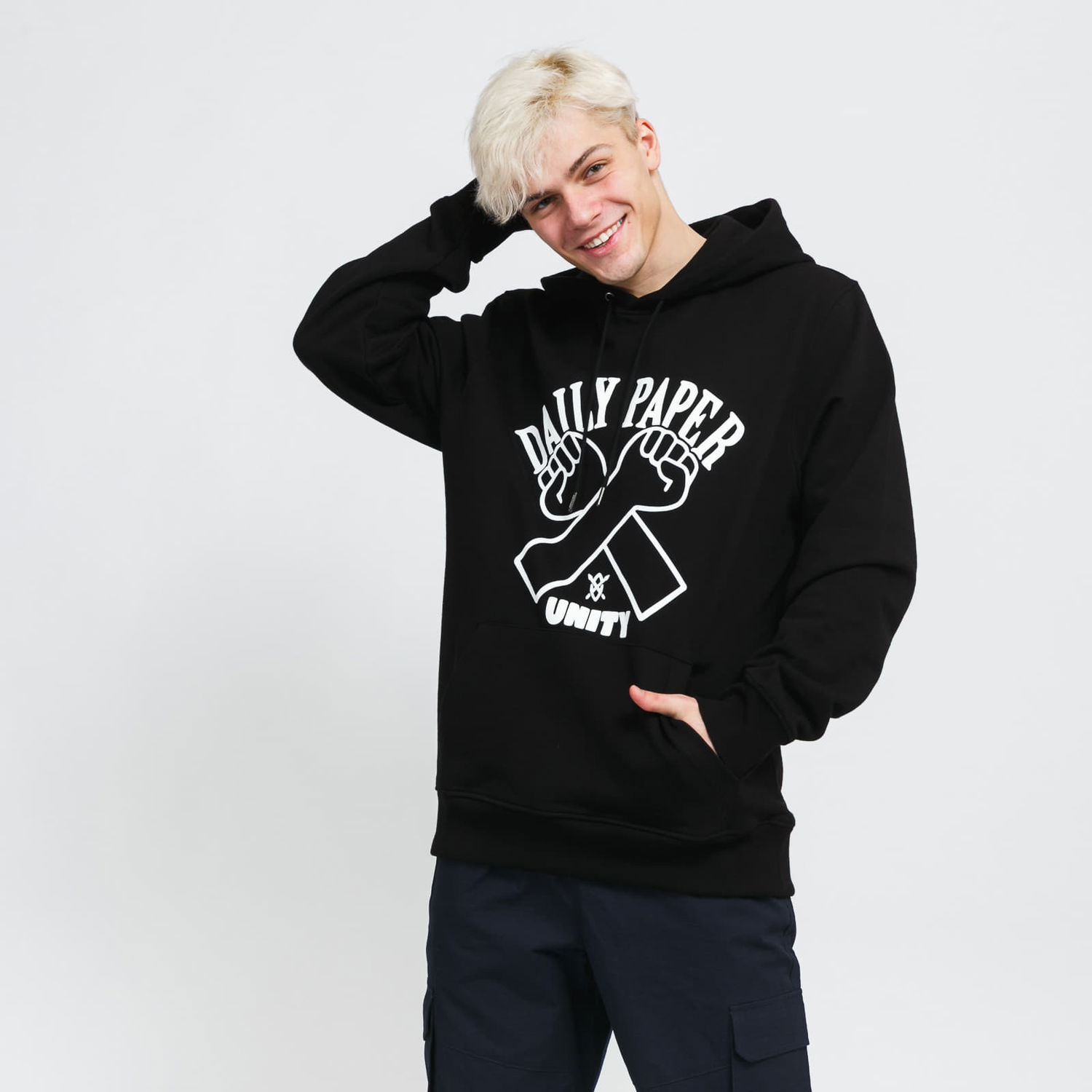 Суитчър DAILY PAPER Milo Hoodie Черно | 2211095, 0