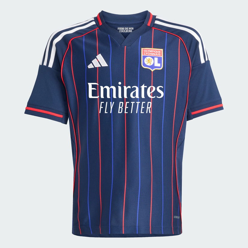 Фланелка adidas Performance Olympique Lyonnais 25/26 Kids' Away Jersey Синьо | JL1883