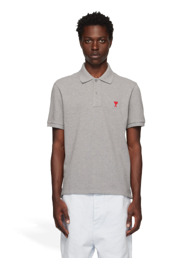 Поло тениска AMI Polo Tee Сиво | HPL001.760