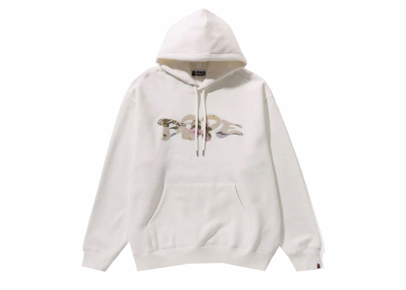 Суитчър BAPE BAPE Gobelin Patch Pullover Hoodie Ivory Бяло | 1J80-114-051, 0