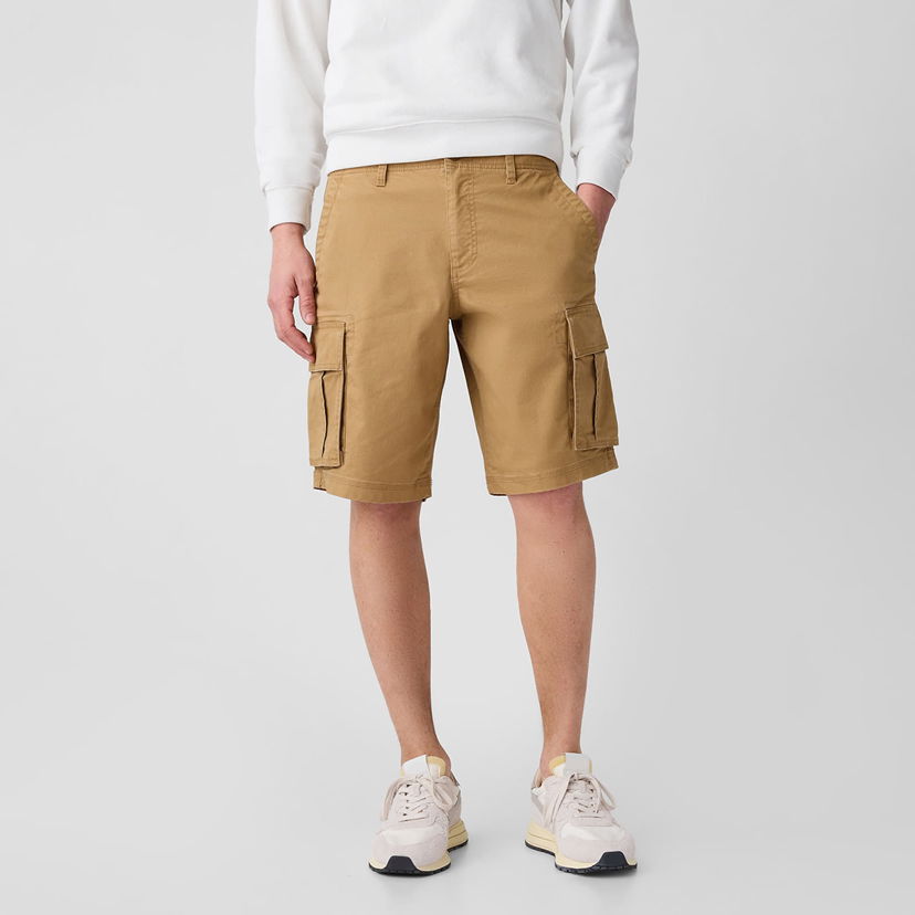 Къси панталони GAP Cargo Shorts Perfect Khaki Зелено | 866152-00