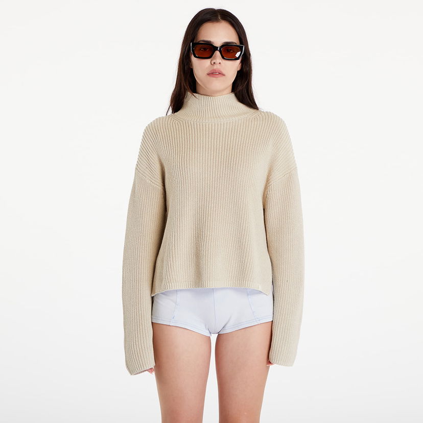 Дънки CALVIN KLEIN Chunky Loose High Neck Sweater Pelican Бежово | J20J224227 PD7