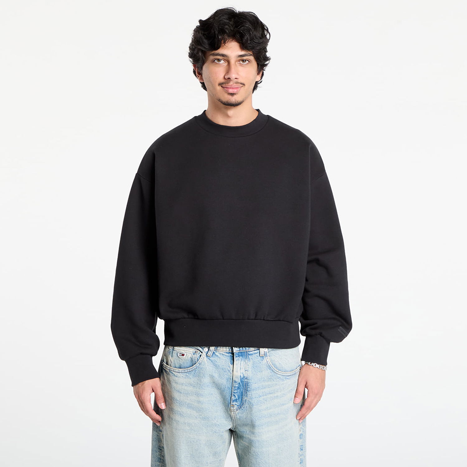 Суитчър Fear of God Fear of God Essentials Classic Crew Neck Sweatshirt Черно | 192SP252040F-861, 0
