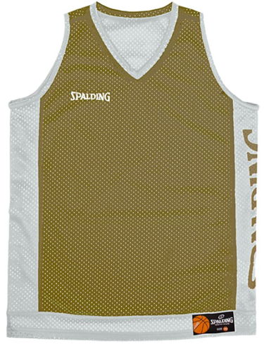 Потник Spalding Spalding Reversible Basketball Tank Top Бяло | 40221207-khakisilvergrey, 1