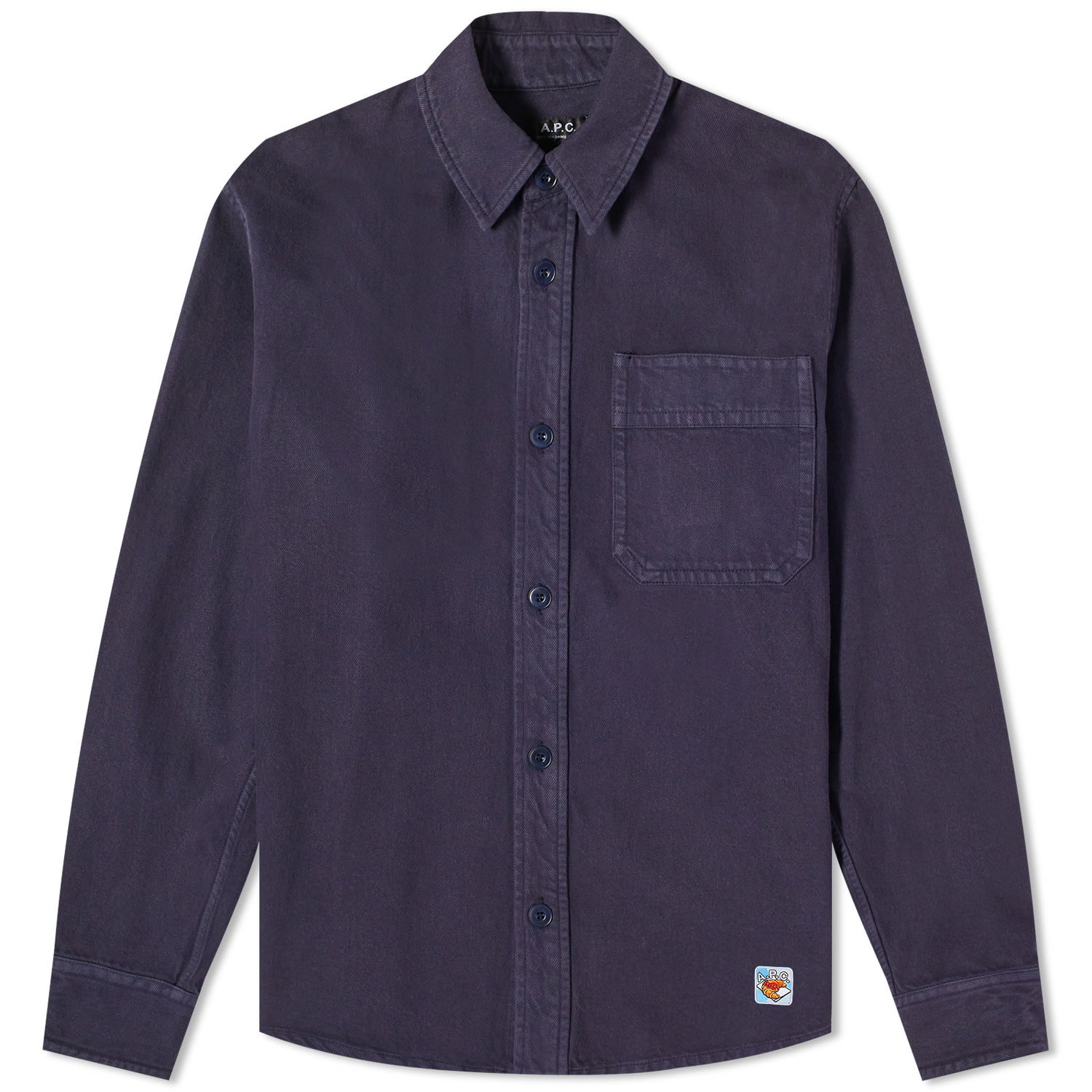 Риза A.P.C. END. x Men's 'Coffee Club' Basile Overshirt Тъмно синьо | COFCN-H02875-IAK, 0