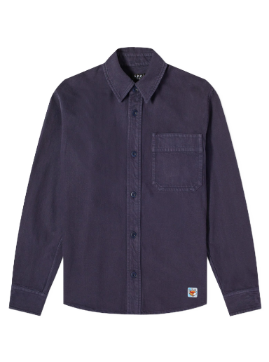 Риза A.P.C. END. x Men's 'Coffee Club' Basile Overshirt Тъмно синьо | COFCN-H02875-IAK