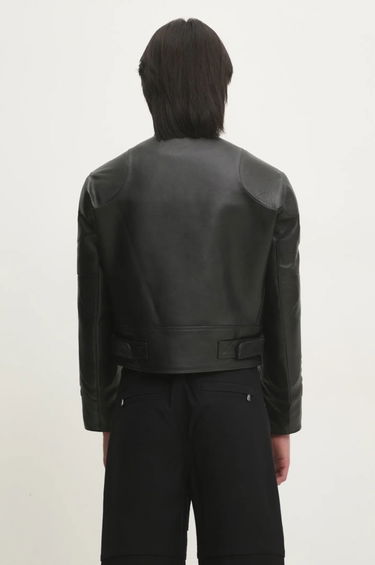 Яке VETEMENTS VETEMENTS Racing Logo Leather Jacket Черно | UA66JA210B, 2