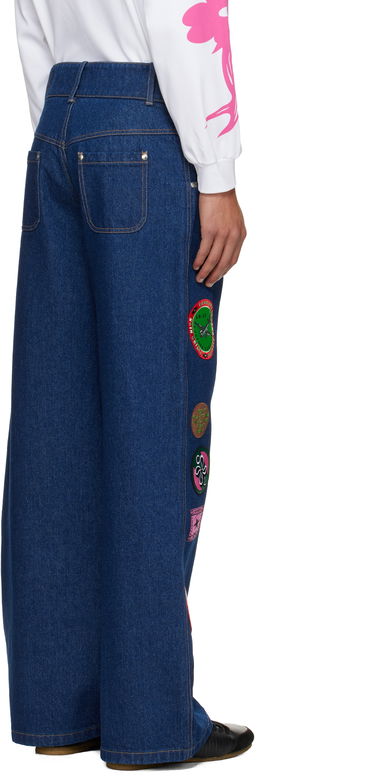 Wicko Patchwork Wide-Leg Jeans, 2