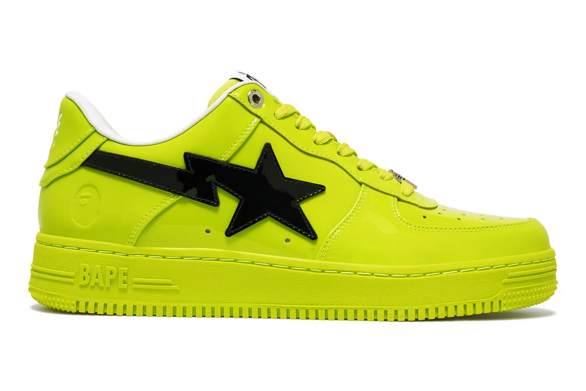 Кецове и обувки BAPE Bape Sta #2 Yellow/Black Зелено | 0ZXSHM191302M-YEL, 0