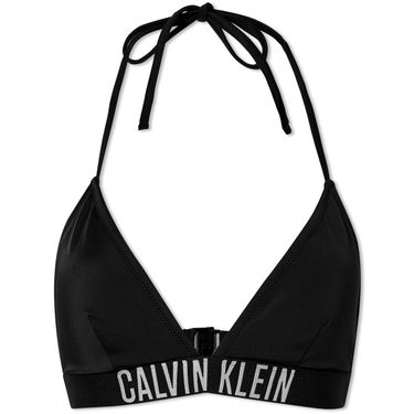Бански CALVIN KLEIN Swim Logo Triangle Bikini Top Черно | KW0KW01824-BEH, 0