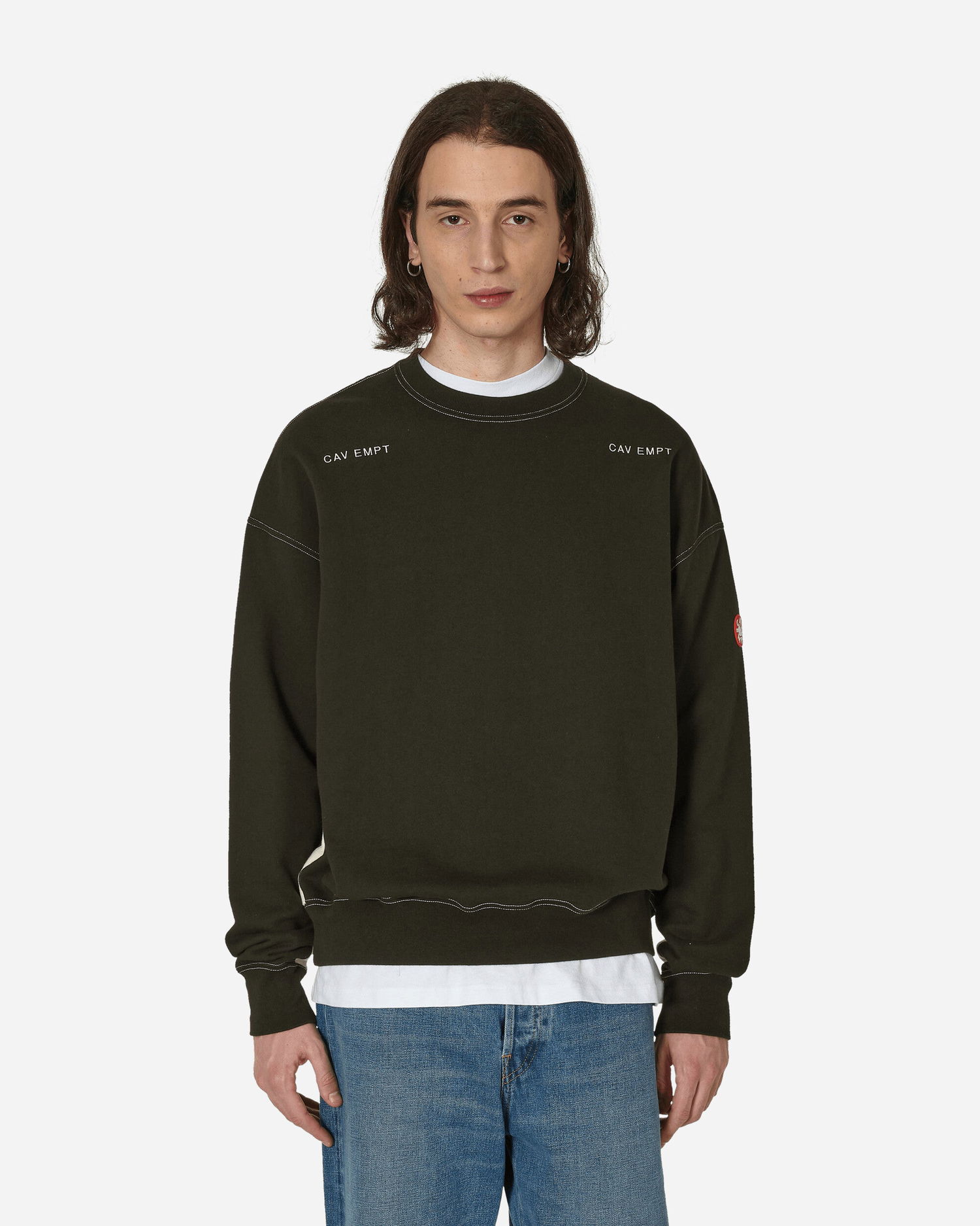Суитчър Cav Empt Solid Crewneck Sweatshirt #2 Зелено | CES24CS09 001, 0