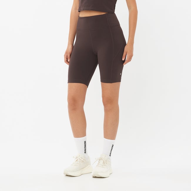 Къси панталони Salomon Shakeout Bliss Bike Shorts 8" Кафяво | LC2419500, 0
