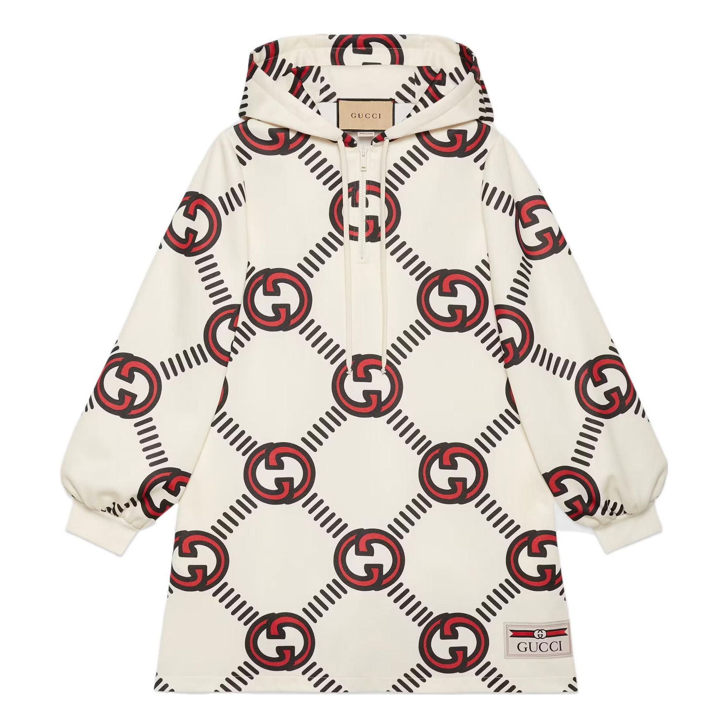 Суитчър Gucci Interlocking G Technical Jersey Dress Бяло | 681269-XJD1H-9118, 0