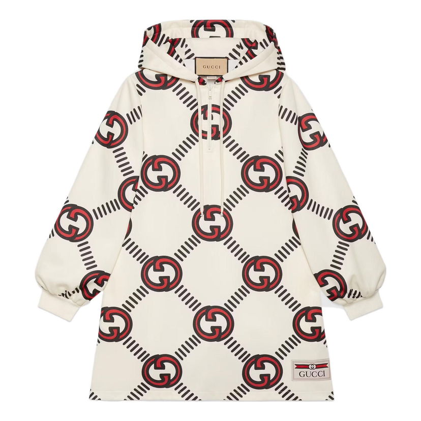 Суитчър Gucci Interlocking G Technical Jersey Dress Бяло | 681269-XJD1H-9118