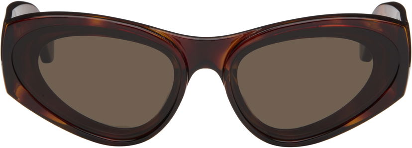 Слънчеви очила Loewe Paula's Ibiza Goggle Cat-Eye Sunglasses Кафяво | LW40171UM6252E 840126861471