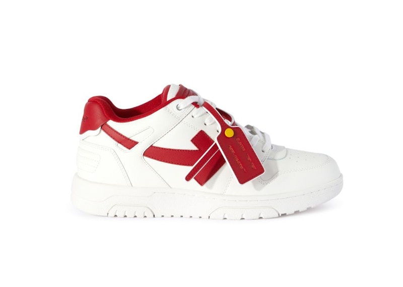 Кецове и обувки Off-White Out Of Office OOO Low Tops 2024 Lunar New Year Red White Червено | OMIA189G23LEA0070125, 0
