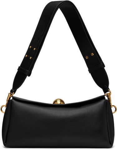 Дамска чанта AMI AMI Paris Leather Carrousel Bag Черно | ULL027.AL0103, 0