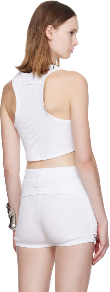 Потник Jean Paul Gaultier 'The Garter Bra' Tank Top Бяло | 25/04-W-BR013-J014-01, 2