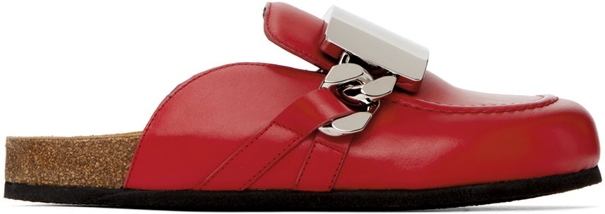 Кецове и обувки JW Anderson JW Anderson Gourmet Chain Mules Червено | ANM40500A, 0