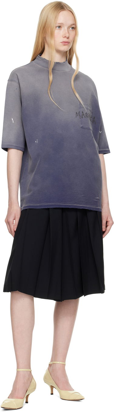 Тениска Maison Margiela Maison Margiela Graffiti Logo T-Shirt Синьо | S50GC0714 S24567, 3