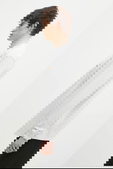 Тениска Carhartt WIP Cotton Long Sleeve T-Shirt Сиво | I026392.00JXX, 1