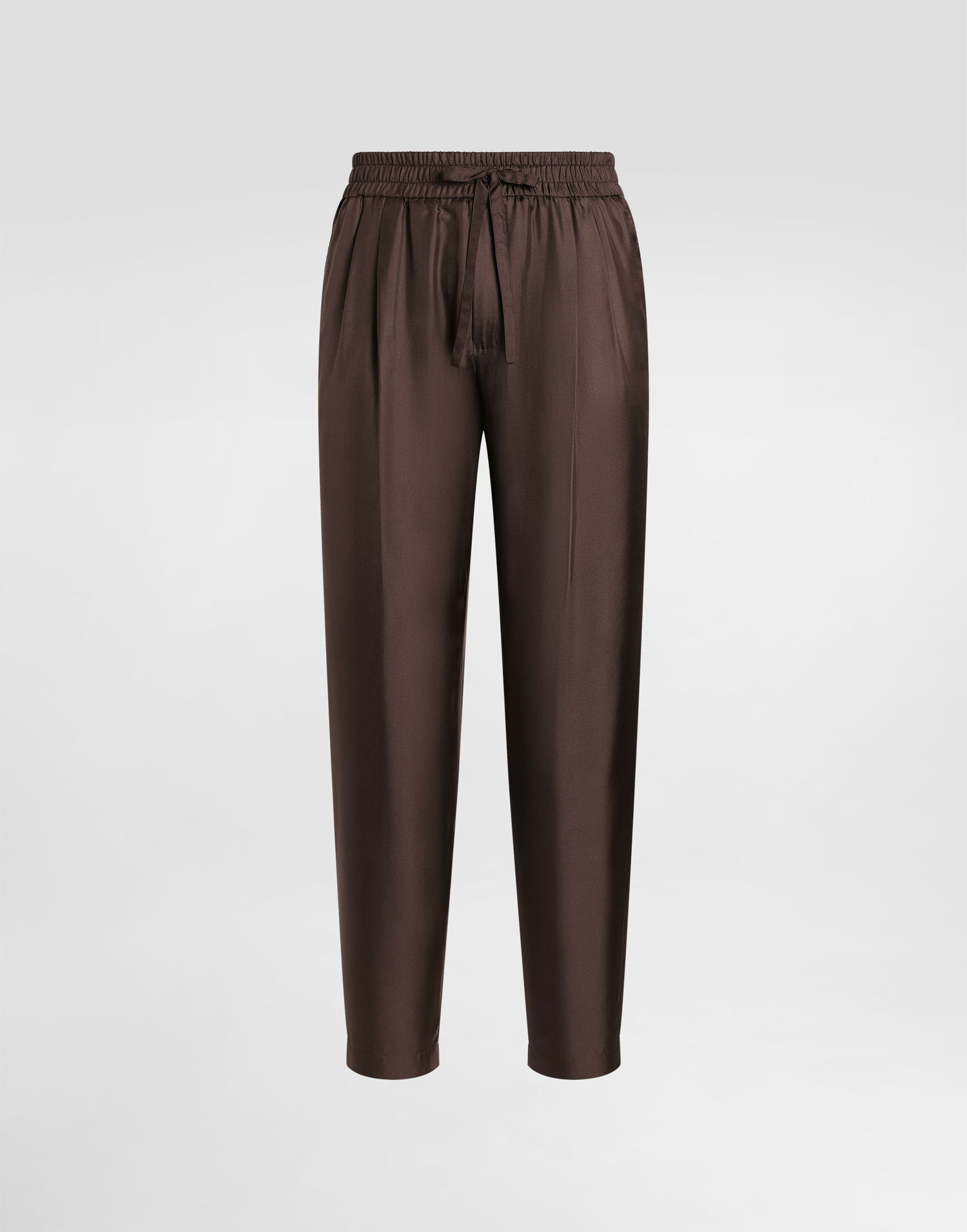 Панталони Dolce & Gabbana Dolce & Gabbana Silk Twill Jogging Trousers Кафяво | GP12QTFU10SM1213, 0