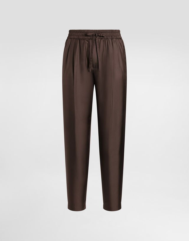 Dolce & Gabbana Silk Twill Jogging Trousers