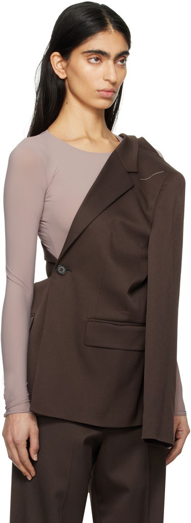 Яке Maison Margiela MM6 Maison Margiela Twist Suit Blazer Кафяво | S52BN0141 S47848, 1