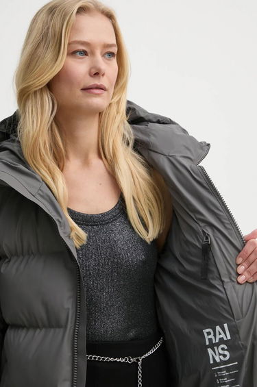 Пухо яке Rains Long Puffer Down Jacket Сиво | 15130.13, 8