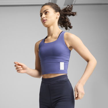 Потник Puma PUMA x SAYSKY Women's Running Crop Top Лилаво | 526839_46, 1