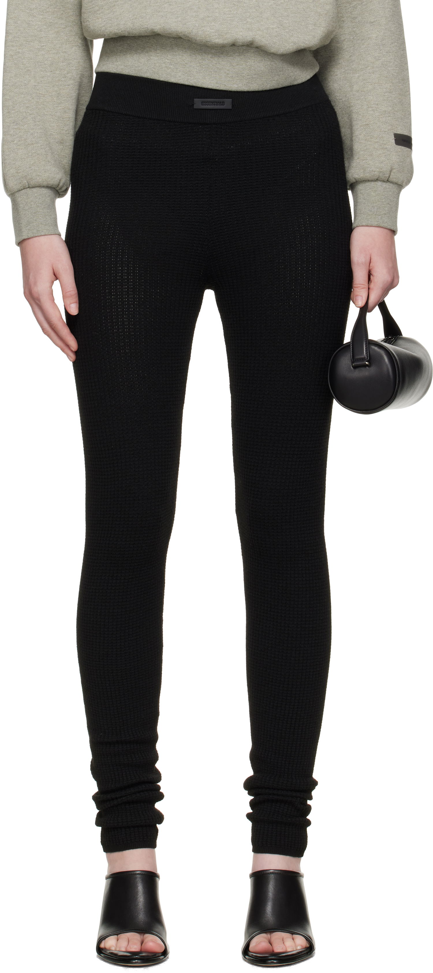 Клинове Fear of God ESSENTIALS Waffle Leggings Черно | 192SP257270FW, 0