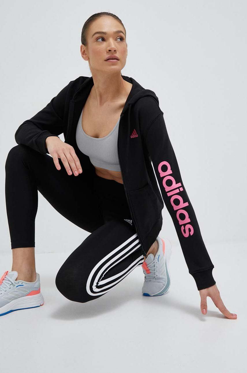 Суитчър adidas Originals French Terry Full-Zip Hoodie Черно | IC5017, 0