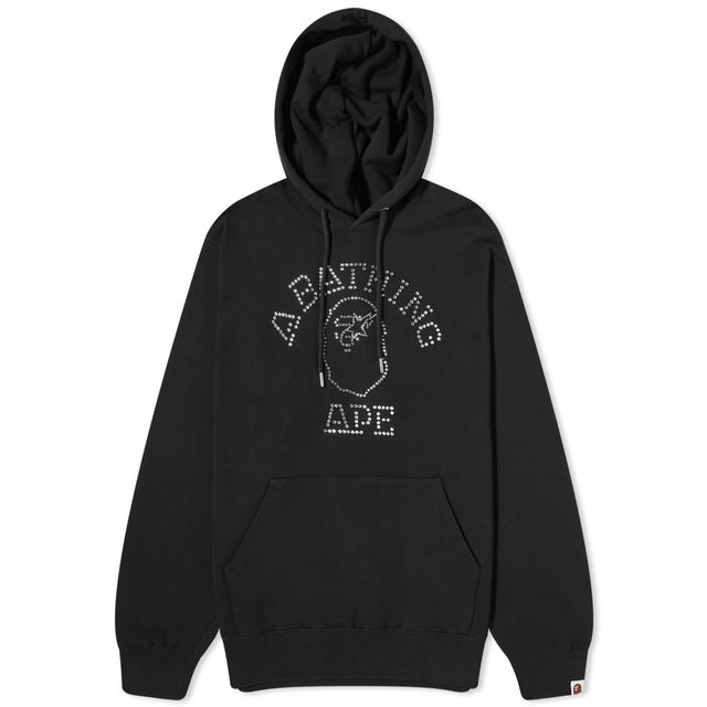 A Bathing Ape Rhisestone College Pullover Hoodie