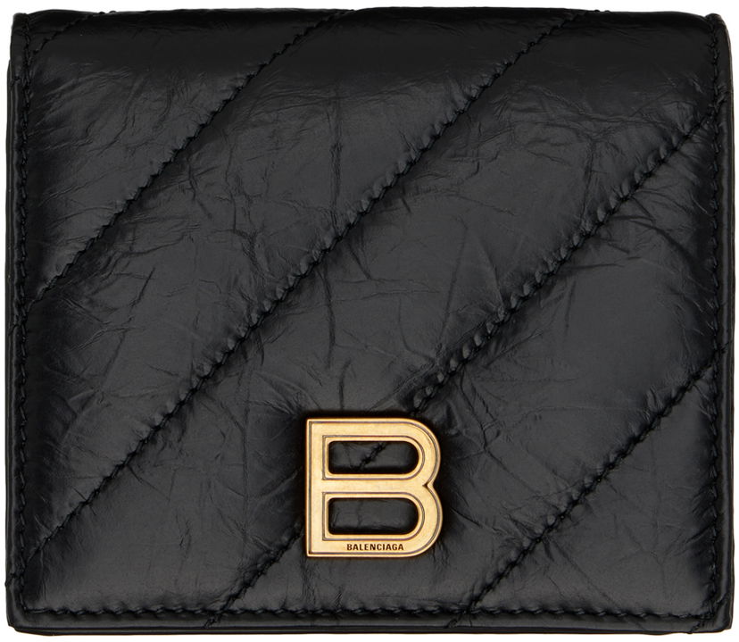 Портфейл Balenciaga Black Crush Flap Coin Wallet Черно | 766461 210J1