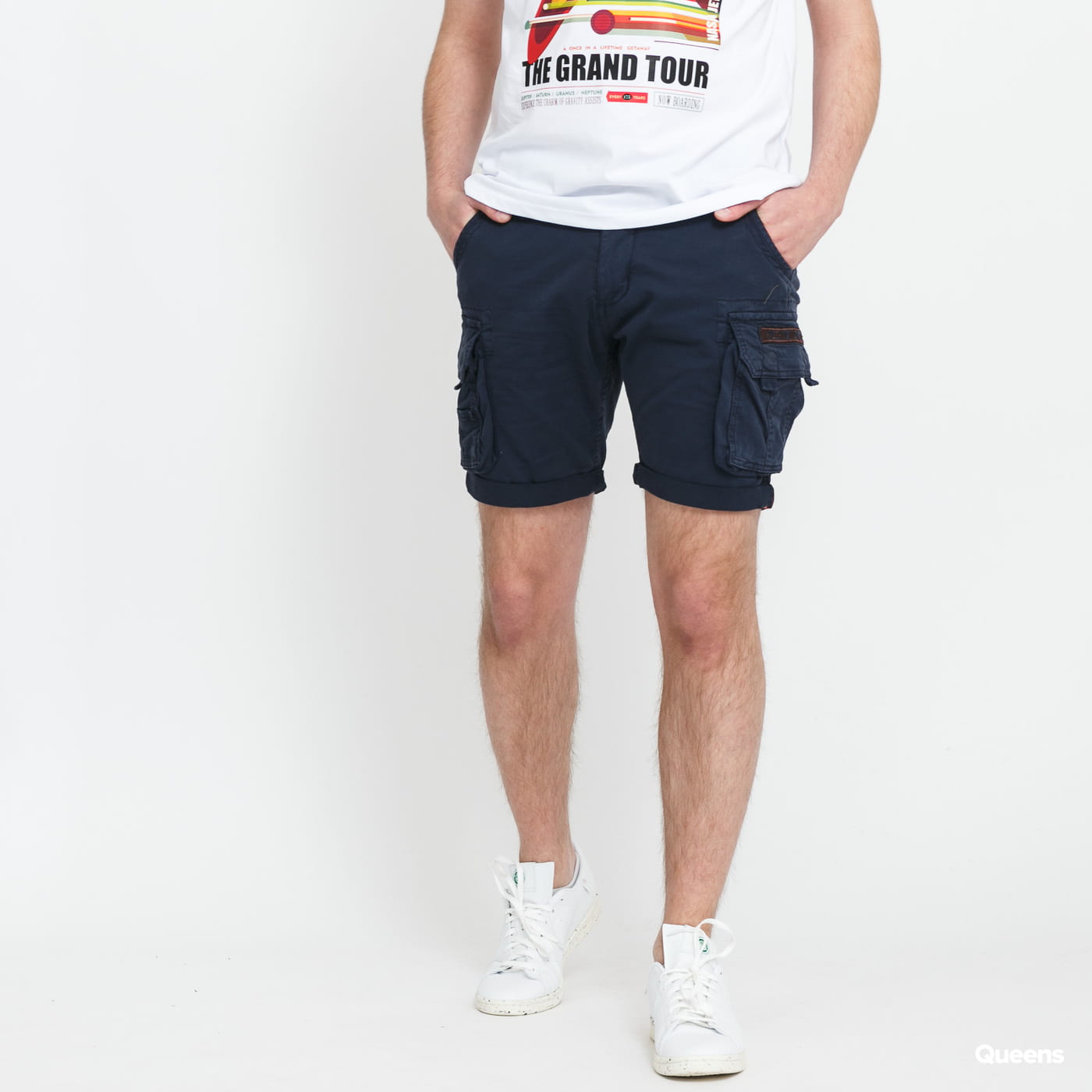 Къси панталони Alpha Industries Crew Short Тъмно синьо | 176203 07, 0