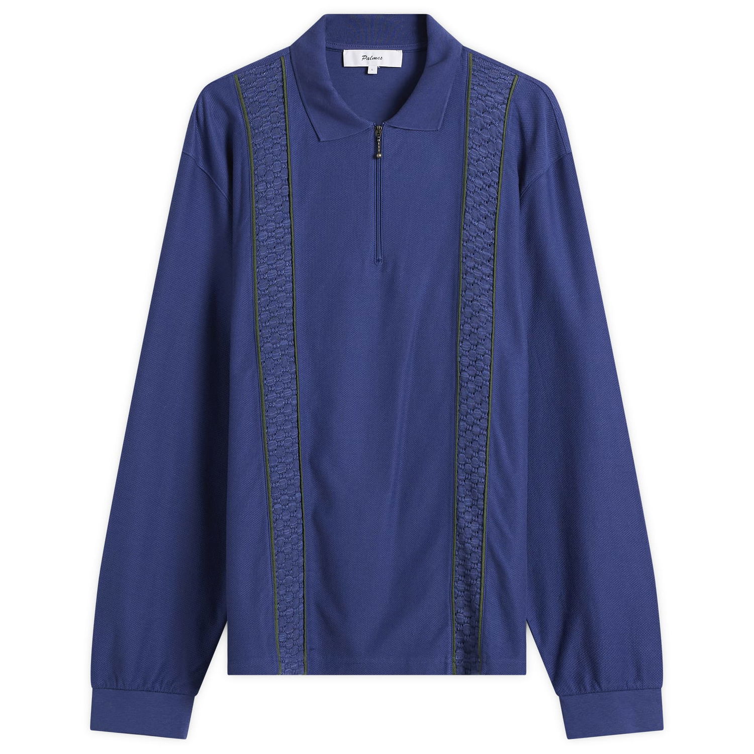 Поло тениска Palmes Lace Long Sleeve Zip Polo Тъмно синьо | P15-0033-677, 0