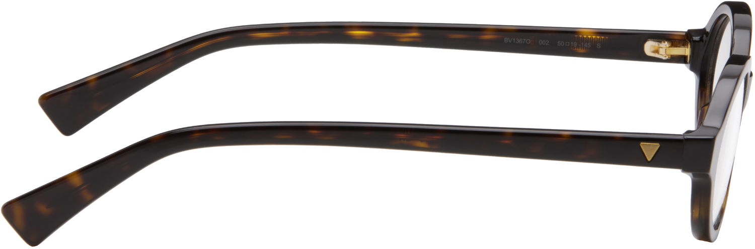 Слънчеви очила Bottega Veneta Bottega Veneta Triangle Stud Logo Round Glasses Кафяво | BV1367O-002, 1