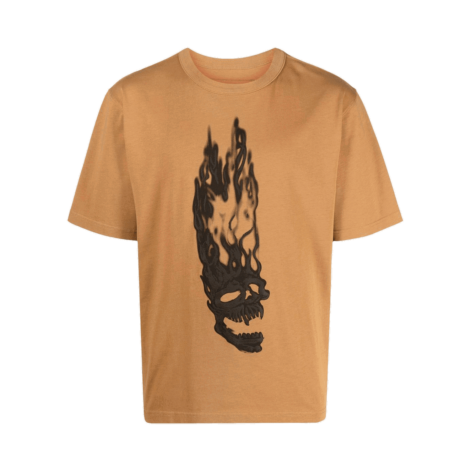 Тениска HERON PRESTON Flaming Skulls Tee Кафяво | HMAA032F22JER0016410, 0