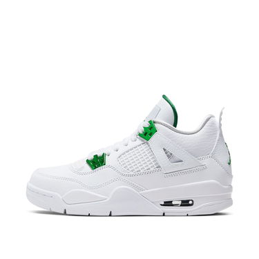 Кецове и обувки Jordan Air 4 Retro Green Metallic GS Бяло | 408452-113, 1