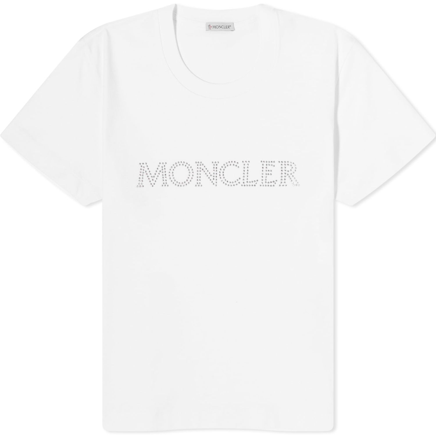 Тениска Moncler Crystal Logo T-Shirt Бяло | 8C000-829HP-14-033, 0