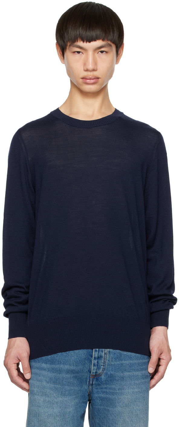 Пуловер AMI Sweater Тъмно синьо | HKS016.KN0014, 0