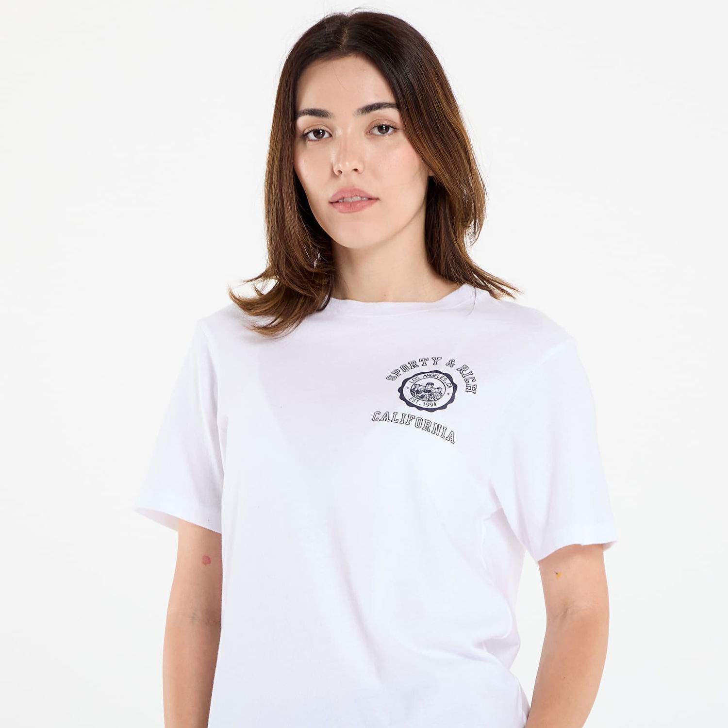 Тениска Sporty & Rich Sporty & Rich California Emblem Soft T-Shirt Бяло | TO089625508WH01, 1