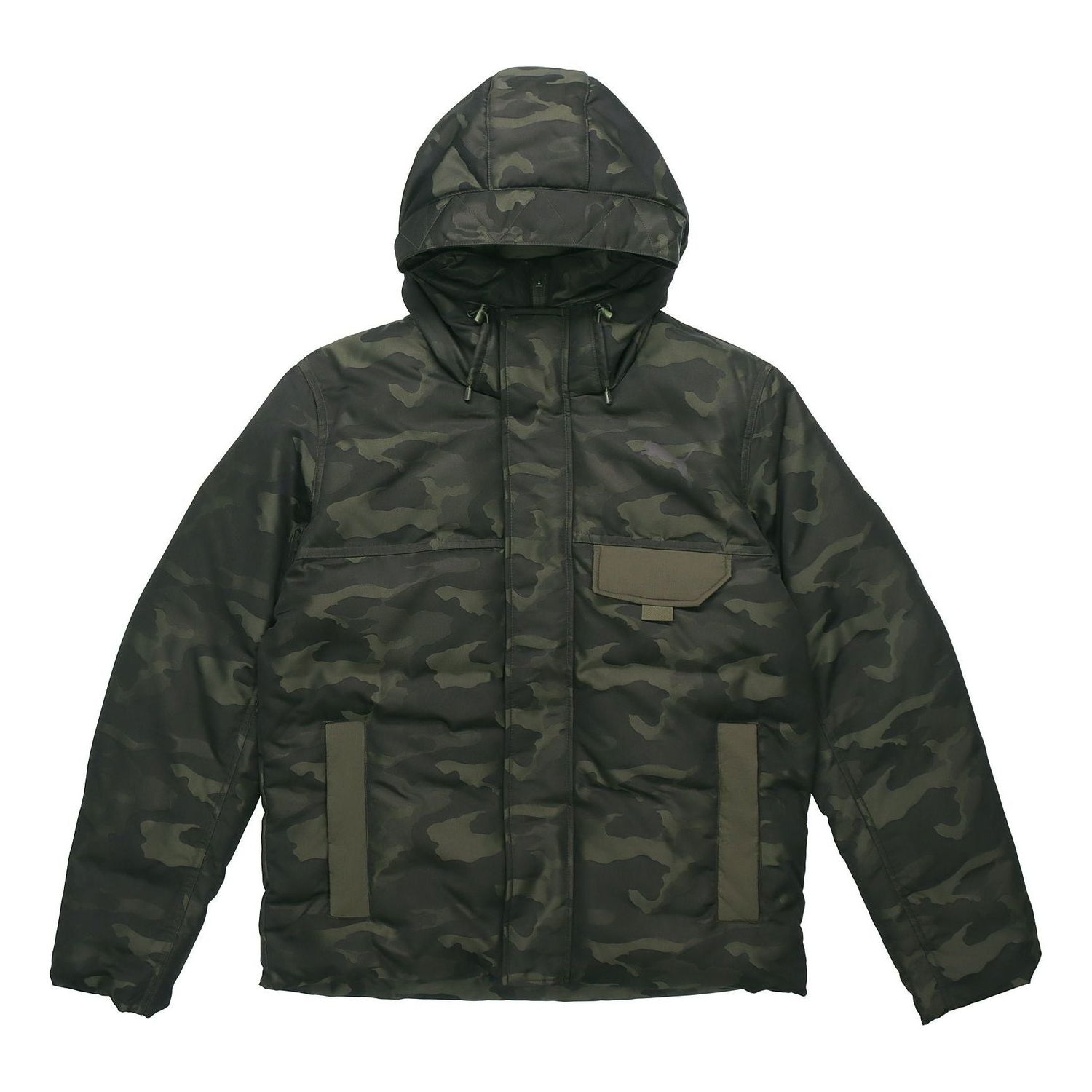 Парка Puma Streetstyle 480 Camo Down Jacket Зелено | 581639-70, 0